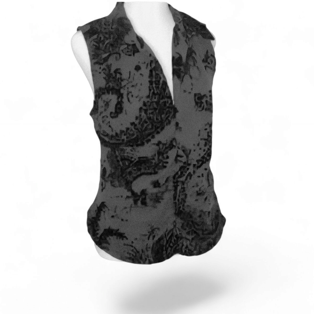 Karen Kane Black Sleeveless TOP  Sz:14 (Fits More Like A Size: 8)‎ Whimsygoth